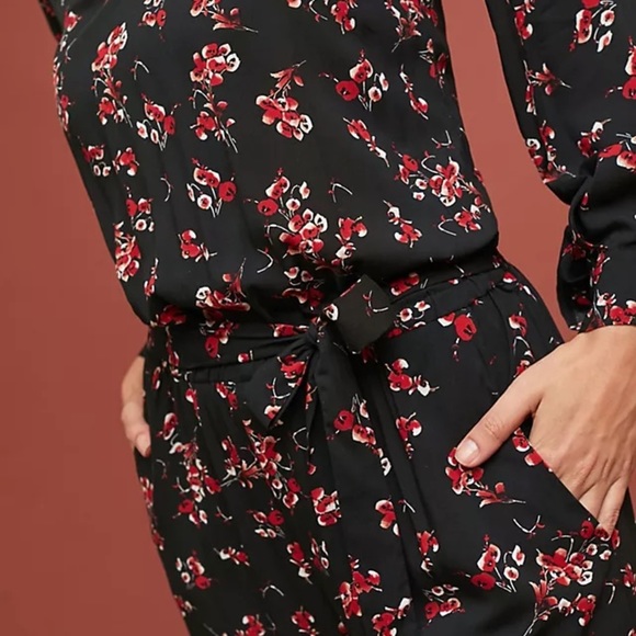 Velvet for Anthropologie Freddy Floral Jumpsuit size S - Picture 4 of 11